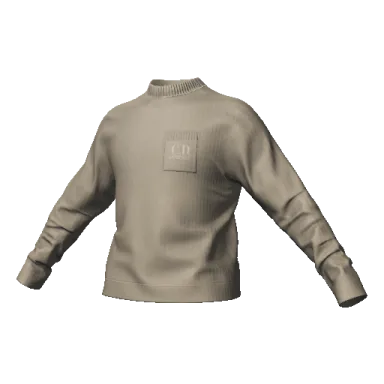 Бежевая кофта с воротником C.D Compane