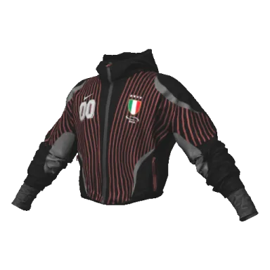 Черно-красная спортивная куртка Nice Italia